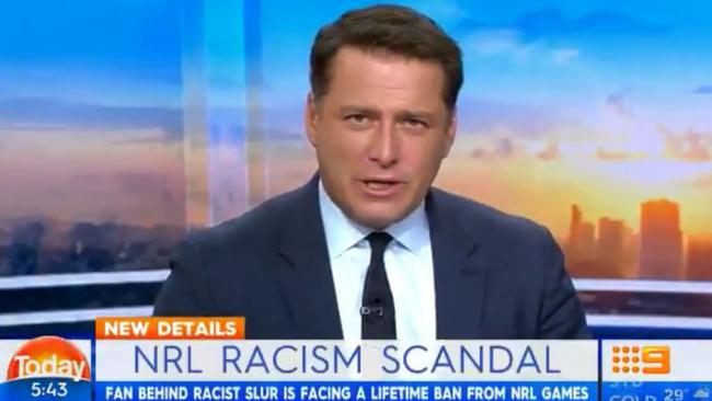 Karl Stefanovic on the Today show this morning.