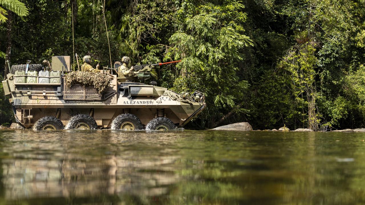 Army vehicles prove all-terrain power ahead of PNG exercise