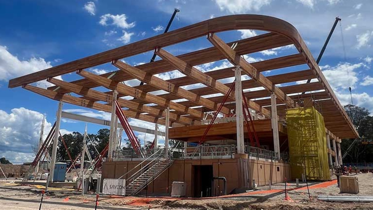 The only building that has been started with the $500m in funding is the visitors centre, which has been branded as little more than a ‘shed with a fancy pergola’.