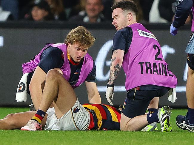 Rankine will miss the Crows’ last game of 2024. (Photo by Sarah Reed/AFL Photos via Getty Images)