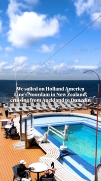 We sailed on Holland America Line's Noordam in New Zealand