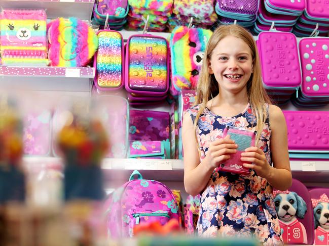 Smiggle’s bright stationery is a hit. Picture: Tara Croser.