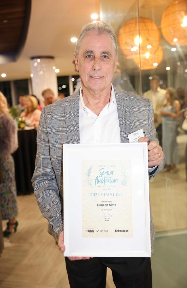 Duncan Sims at the Gold Coast Australian of the Year Awards 2024 at Skypoint Q1 for Gold Coast at Large. Picture, Portia Large.