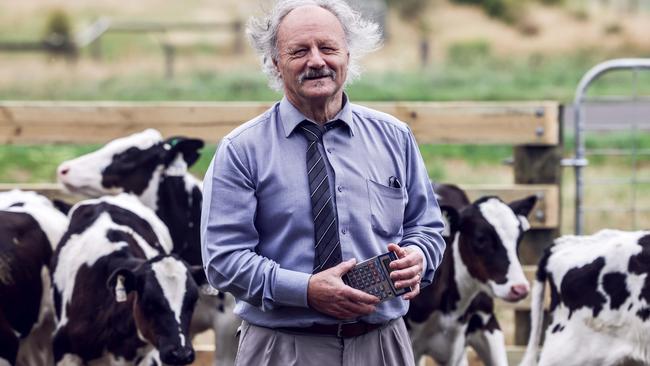 Kevin Ashworth is an accountant turned dairy farmer at Warrnambool. Picture: Nicole Cleary