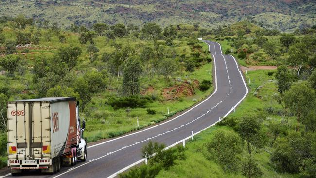 The Flinders Highway is known as the ‘highway of death’ for the 12 young people who have vanished or disappeared along it. Picture: Wesley Monts. Source: News Corp Australia