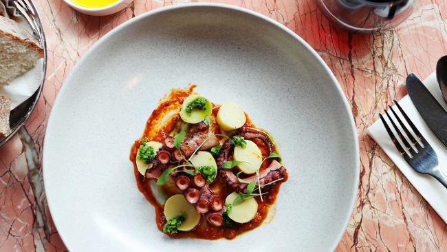 The octopus dish at Pentolina on Little Collins St. Picture: Rebecca Michael