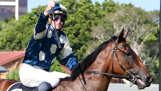 Champion jockey James McDonald (pictured) partners Tuhinga for trainer Chris Waller. Picture: Grant Peters - Trackside Photography.