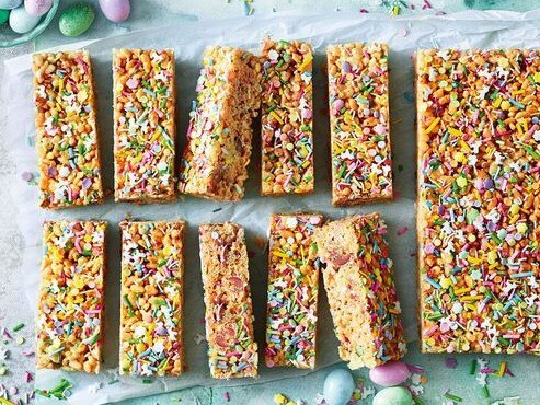 Easter marshmallow bubble slice