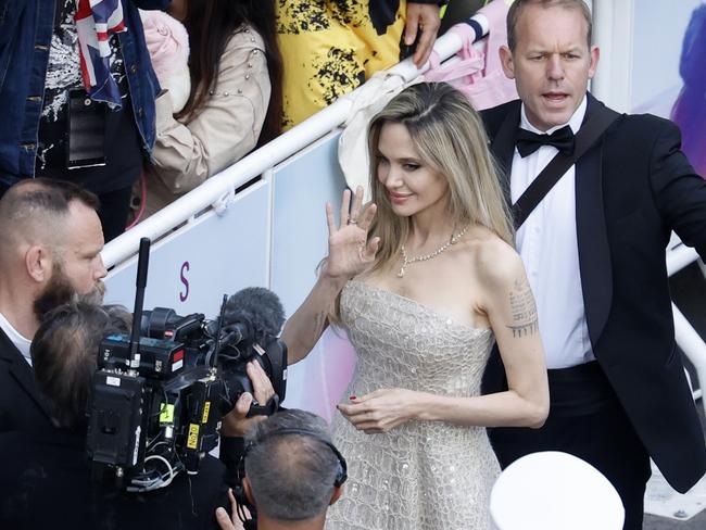 Angelina Jolie at the premiere of Eddington. Picture: Sebastien Nogier/Pool/Getty Images