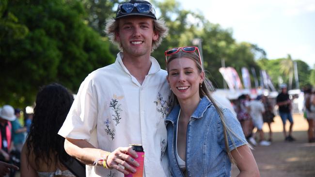 Noah McGrath and Bryaanna Upton at BASSINTHEGRASS 2024. Picture: Alex Treacy