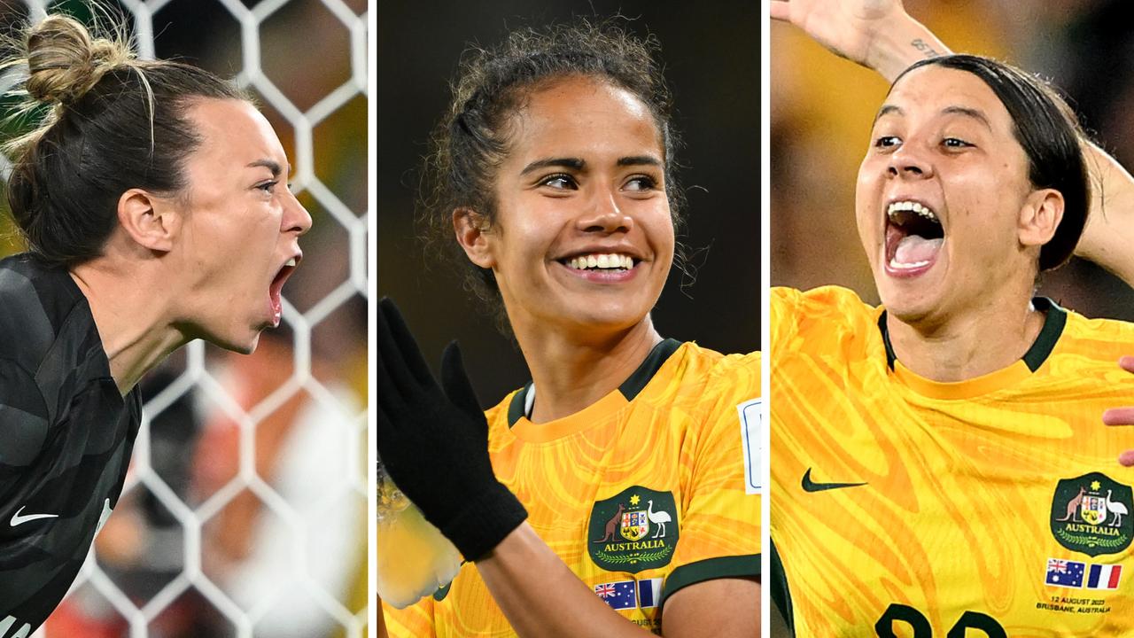 Several Matildas players played out of their skin to beat France. Picture: Getty