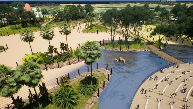 An elephant sanctuary and a Sky Safara gondola ride are among the new attractions to be built at Werribee