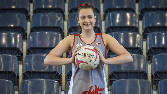 Rising netball star Jordyn Adam is a youngster to watch this Premier League netball season. Picture AA/Roy VanDerVeg