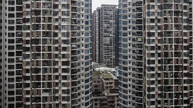 Apartment buildings in Shenzhen, where the average home sells for 44 times average annual household income. QILAI SHEN/BLOOMBERG