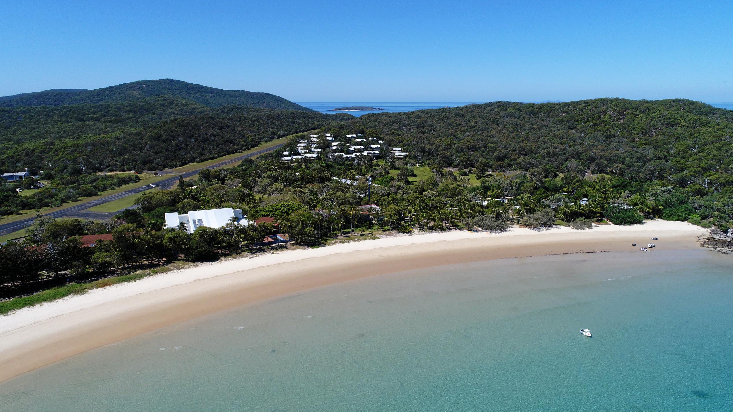 DRONE VIEW: There has been community concerns about the redevelopment of Great Keppel Island. Picture: Allan Reinika