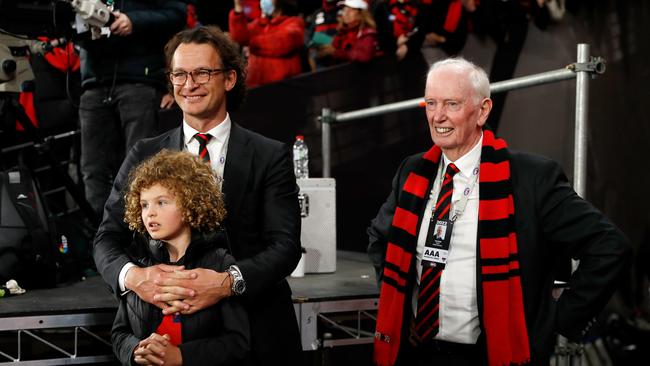 Xavier Campbell, Chief Executive Officer of the Essendon Football Club and Paul Brasher.