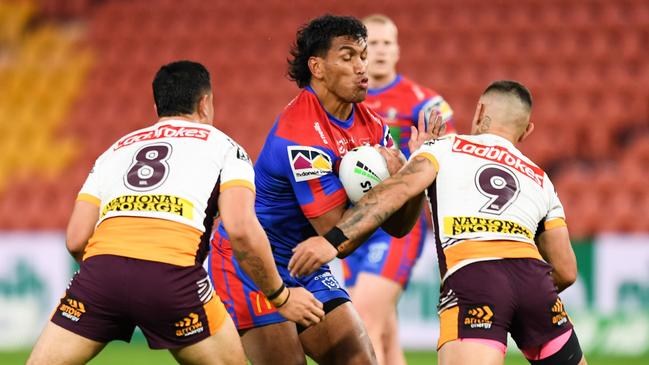 Jacob Saifiti has the talent to develop into an Origin contender. Picture: NRL Images