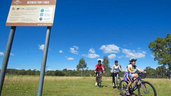 The councils are planning to install a 2.5m-wide, 17.4km-long bike path from Ipswich to Fernvale. Picture: David Kirkland