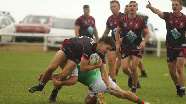 Jamberoo Superoos taking on the Kiama Knights. Picture: David Hall