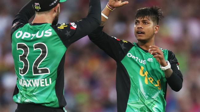 Sandeep Lamichhane is a hit across the world. Pic: AAP 