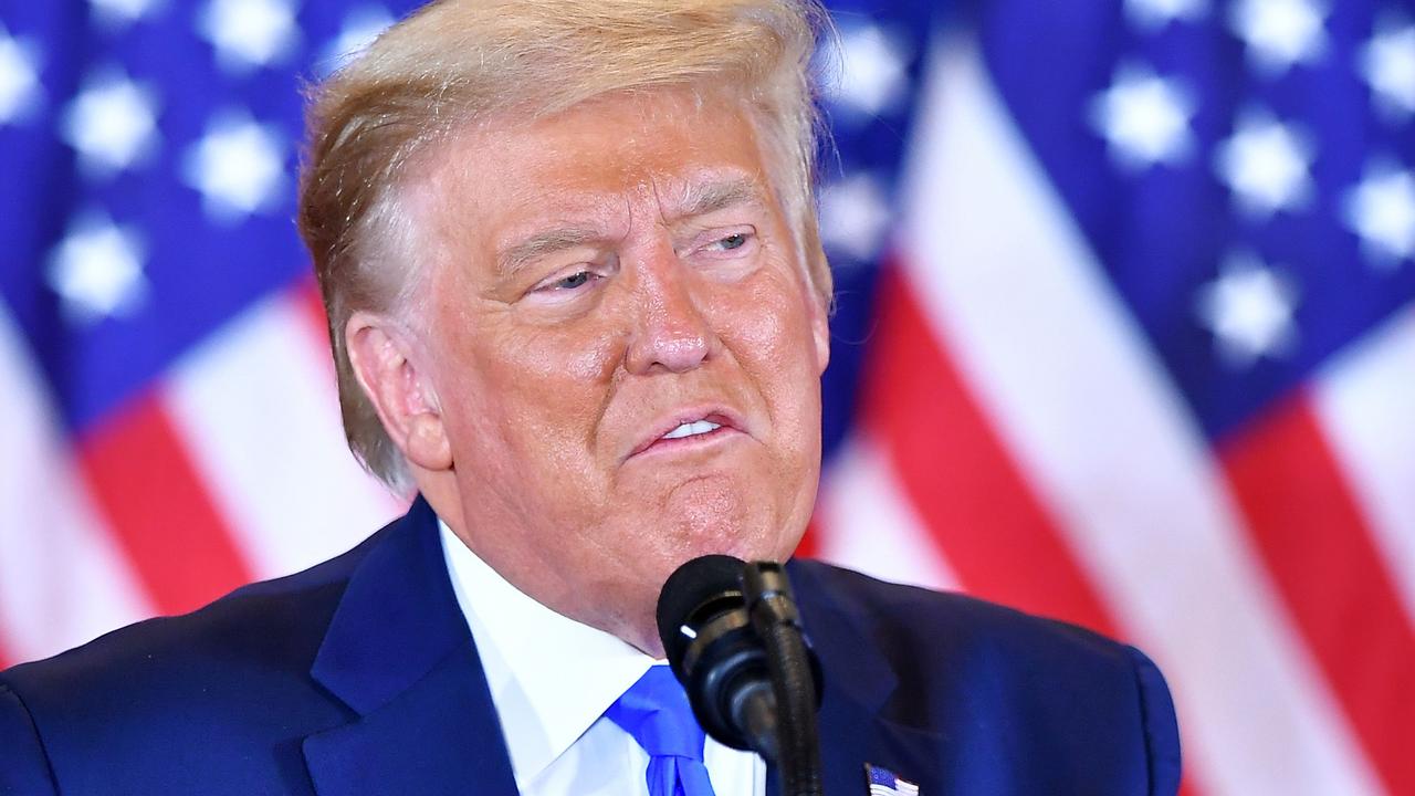 US President Donald Trump speaks during election night in the East Room of the White House in Washington, DC, early on November 4, 2020. Picture: Mandel Ngan/AFP