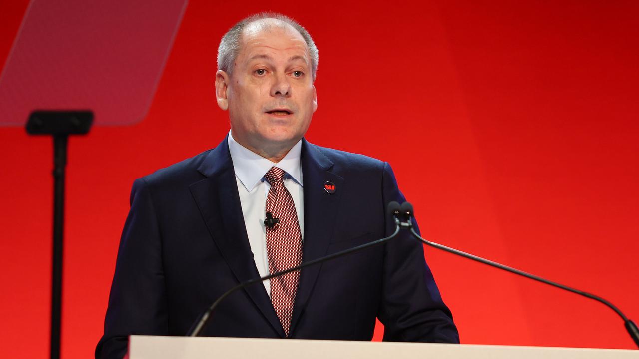 Westpac CEO Peter King speaks during the annual Westpac AGM in Brisbane in December 2023. Westpac has been simplifying its business in recent years and it has closed down RAMS as part of that process. Picture: NewsWire/Tertius Pickard