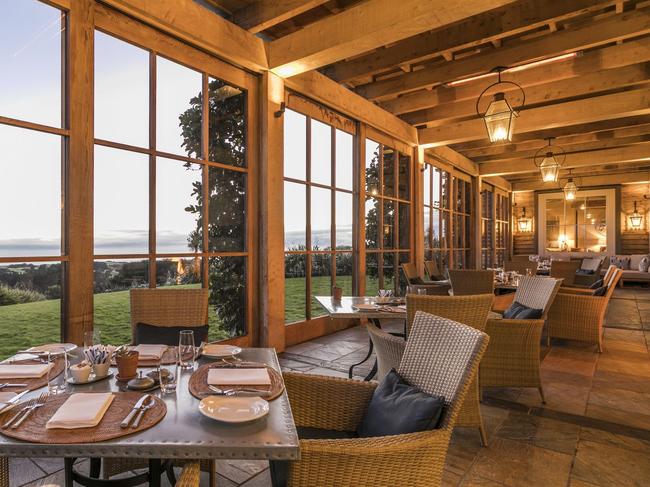 Restaurant at The Farm at Cape Kidnappers.