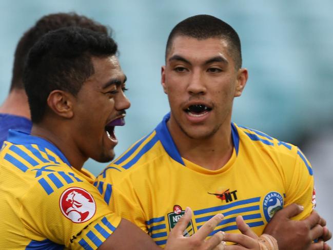 2015 NYC Round 02 - Canterbury-Bankstown Bulldogs U20 v Parramatta Eels U20, ANZ Stadium, 2015-03-13. Digital image by  ï¿½ NRL PhotosMelbourne Storm rising NRL star Aaron Pene playing for the Parramatta Under 20s in 2015.mandatory credit: NRL Images