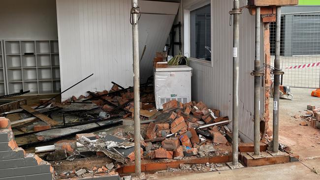 Ash-Pet Grooming, Kingaroy. Shopfront destroyed after car crash on March 6, 2025. Source: Celeste Muller