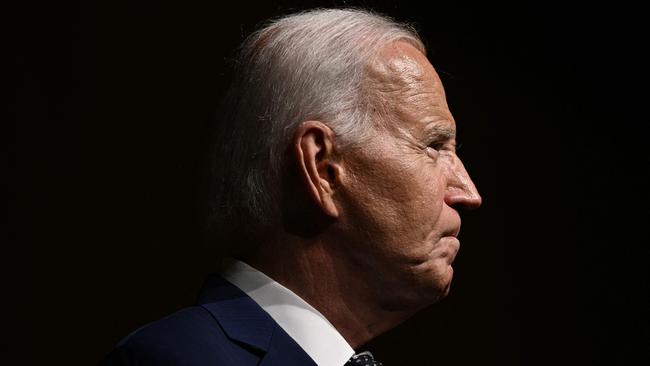 US President Joe Biden speaks during a commemoration of the 60th anniversary of the Civil Rights Acts in July. Picture: Brendan Smialowski/AFP