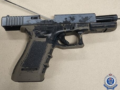 A gun was seized by police as part of the raids. Picture: NSW Police