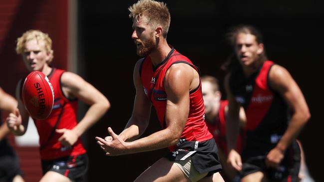 Captain Dyson Heppell and his teammates have visited Windy Hill during the pre-season.