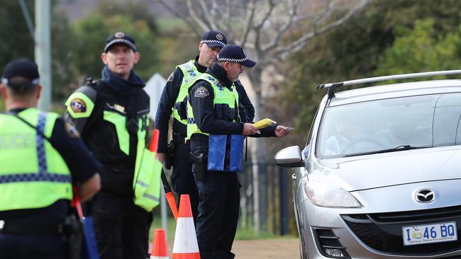 Police noticed the man’s licence had expired. Picture: LUKE BOWDEN