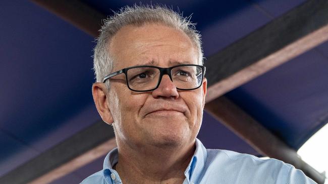 SYDNEY, AUSTRALIA - NewsWire Photos, FEBRUARY 12, 2021: Prime Minister Scott Morrison arrives at a press conference at Sylvania Waters Athletics Track, Sydney. Picture: NCA NewsWire / Flavio Brancaleone