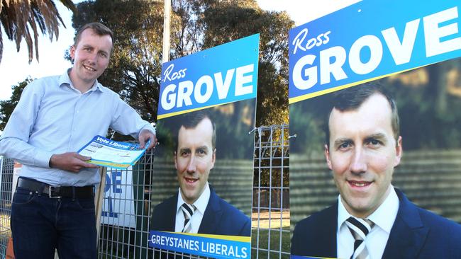 Liberal candidate Ross Grove, pictured in the lead-up to the 2017 local government election, will tonight quit as a councillor. It’s unknown if it will spark a by-election.