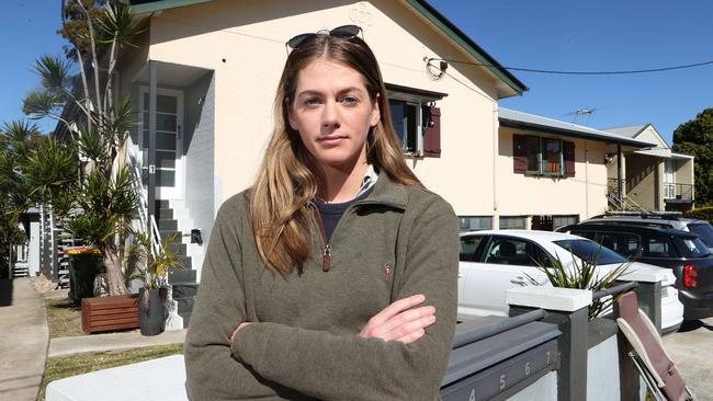 Student Meg Mettan says searching for a new rental has been a ‘hectic’ experience. Picture: Liam Kidston