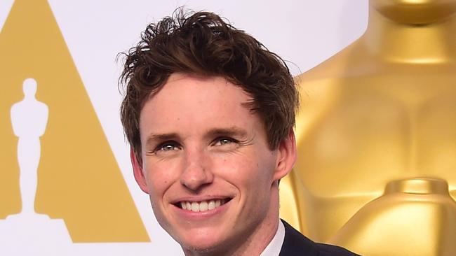 Actor Eddie Redmayne, winner of the Best Actor in a Leading Role Award for 