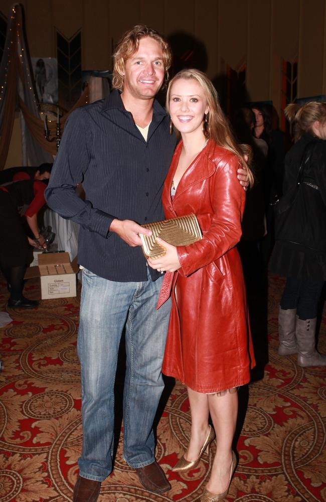 Abby Coleman and Scott Burdon at a movie premiere in Adelaide in 1999.