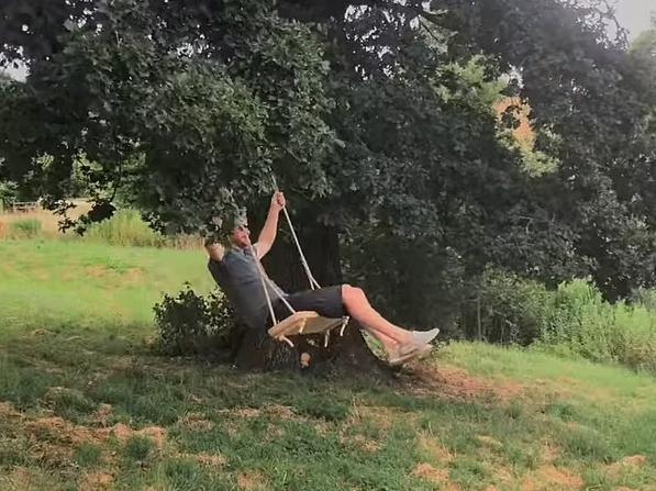 The docu-series also showed candid snaps of Harry in the garden. Picture: Netflix