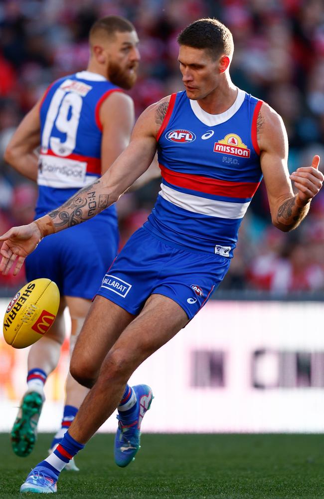 Rory Lobb shifted to defence this season. Picture: Michael Willson/AFL Photos via Getty Images.