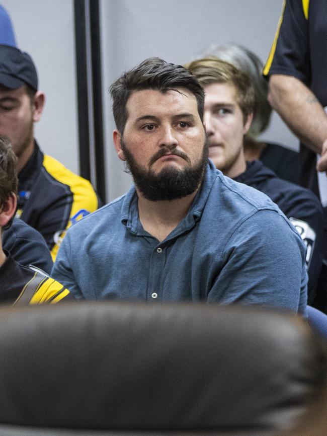 AFL Tasmania Communications and Partnerships Manager Damian Gill watches Kingborough Council debate the Future Directions Plan for the Kingborough Sports Precinct. Picture: LUKE BOWDEN