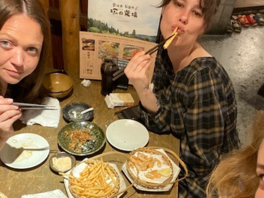 At one point we were eating French fries. In Japan. Things were a bit dire. Photo: Simone Mitchell