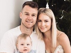 Port Adelaide's Robbie Gray and wife Annabel expecting baby number2. Pics of the couple with baby Aston from Annabel's Instagram page