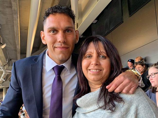 Bennell with his mum Kayleen. Picture: Supplied.