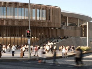 New renders of Hobart's proposed Macquarie Point AFL Stadium. Picture: Macquarie Point Development Corporation