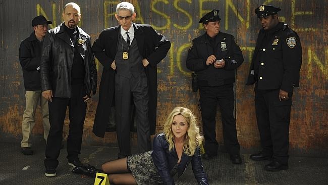 30 Rock's last episode ... Ice-T as himself, Richard Belzer as himself and Jane Krakowski as Jenna Maroney. Picture: Ali Goldstein/NBC