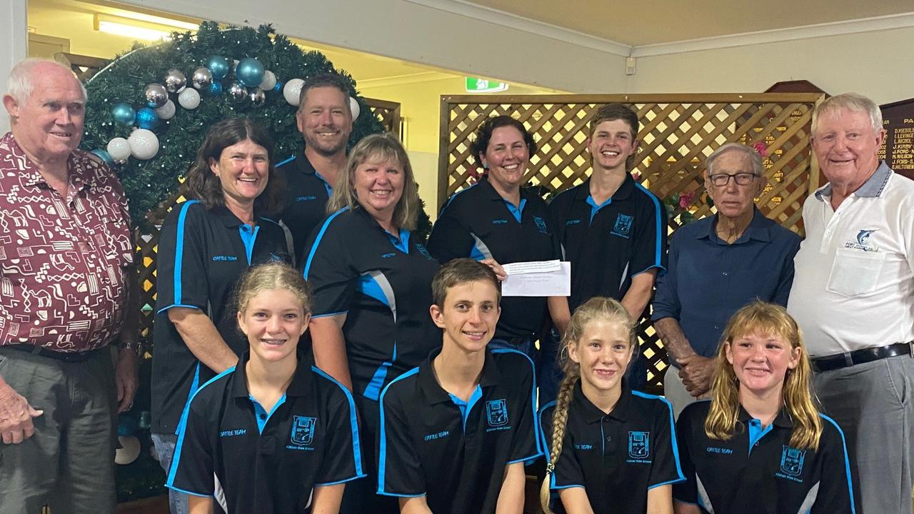 The $30,000 donation was one of three gifts by the Masonic Lodge to community groups, including $10,000 to Kilkivan State School's Cattle Club.