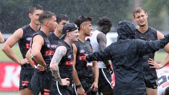 at Collingwood training. Wednesday, January 17. 2024. Picture: David Crosling