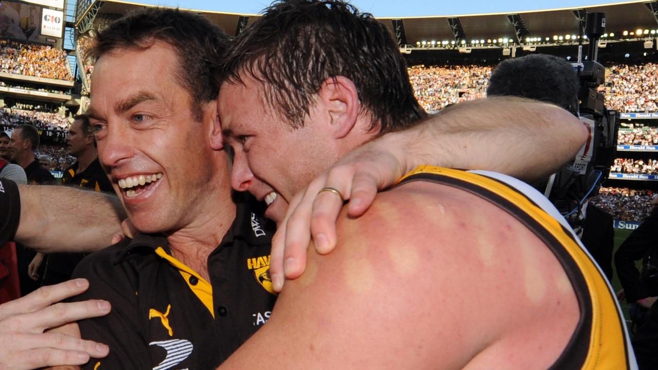 Alastair Clarkson and Stuart Dew were part of Hawthorn’s 2008 premiership.