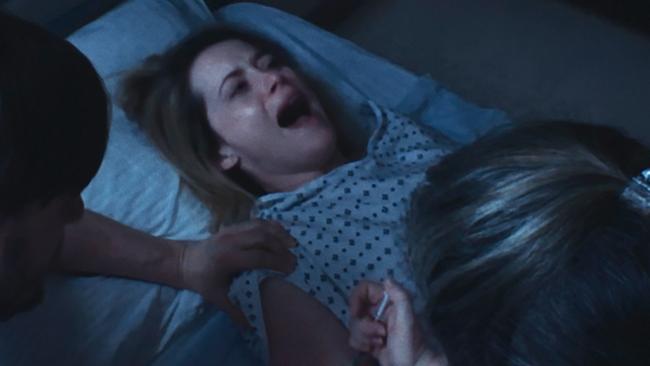 Claire Foy in a scene from the movie Unsane. 20th Century Fox films.